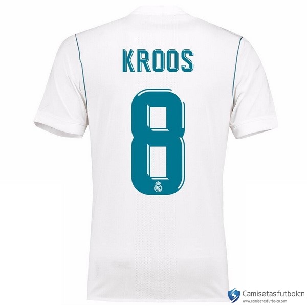 Camiseta Real Madrid Primera equipo Kroos 2017-18